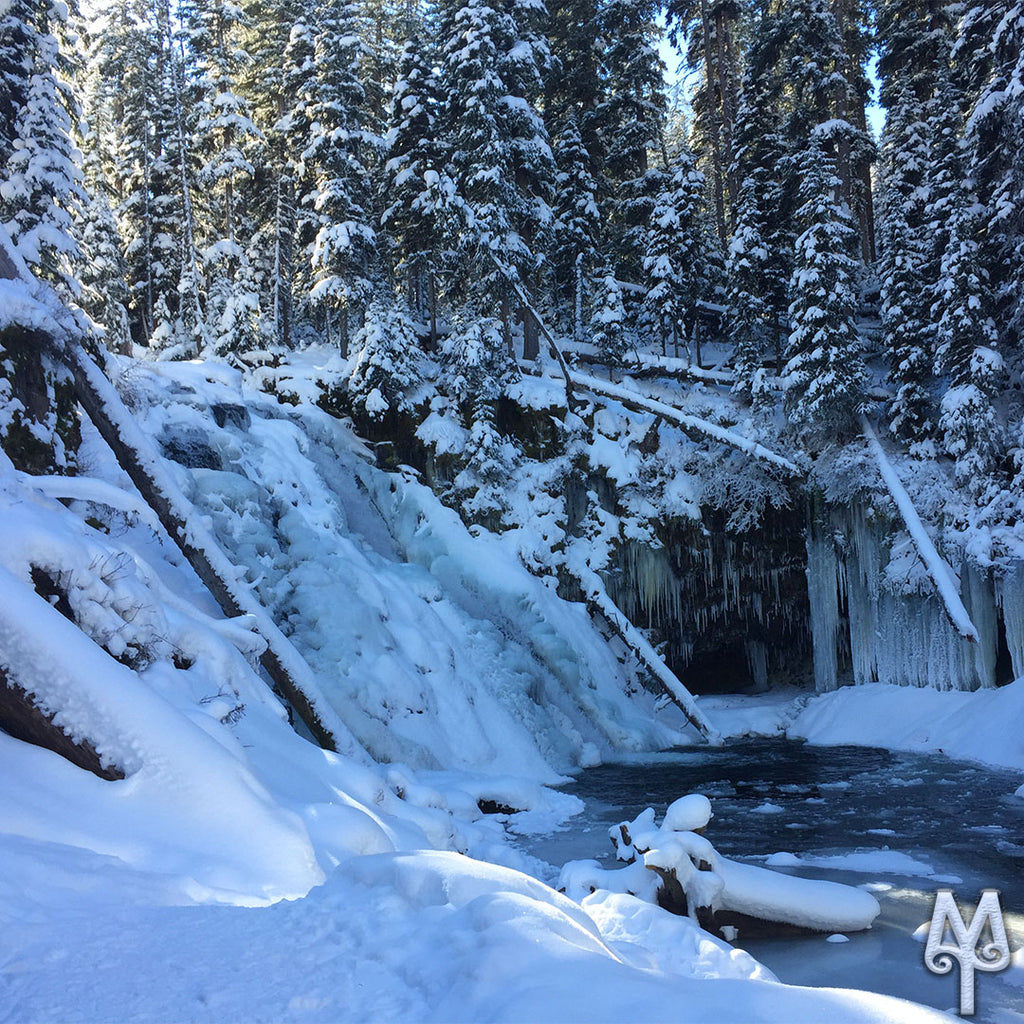 Winter At Grotto Falls