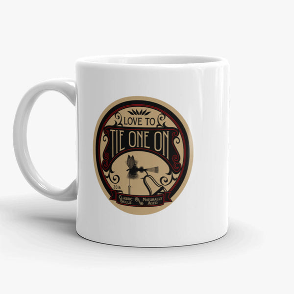 Tie One On, coffee mug, 11 oz, rear