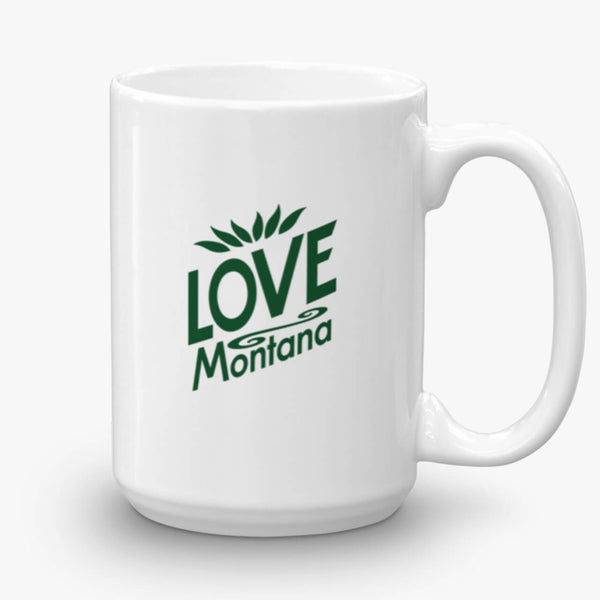 Love Montana, coffee mug, 15 oz, front