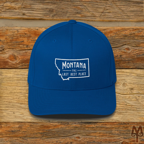 Montana The Last Best Place, Ball Cap, Royal Blue