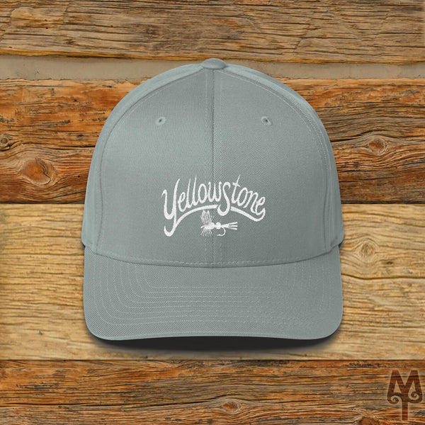 Yellowstone River, Fly Fishing Ball Cap, Grey