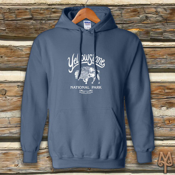 Yellowstone Bison, Hoodie Sweatshirt