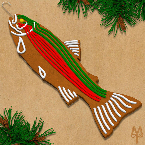 Western Fly Fishing Holiday Cookie Cutters